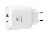 Зарядное устройство Baseus Bojure SeriesType-C PD-U quick charge charger EU 32W set (White) TZTUN-BJ