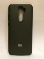 Силиконовая накладка для Xiaomi redmi Note 8 Pro (с логотипом MI Болотный)