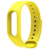 Силиконовый браслет для Xiaomi Mi Band 2 Yellow (Желтый)