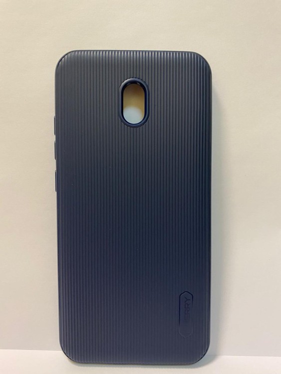Силиконовая накладка для xiaomi redmi 8А (Темно-синяя) CHERRY