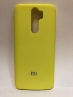 Силиконовая накладка для Xiaomi redmi Note 8 Pro (с логотипом MI Лимонный)