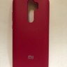 Силиконовая накладка для Xiaomi redmi Note 8 Pro (с логотипом MI малиновый)