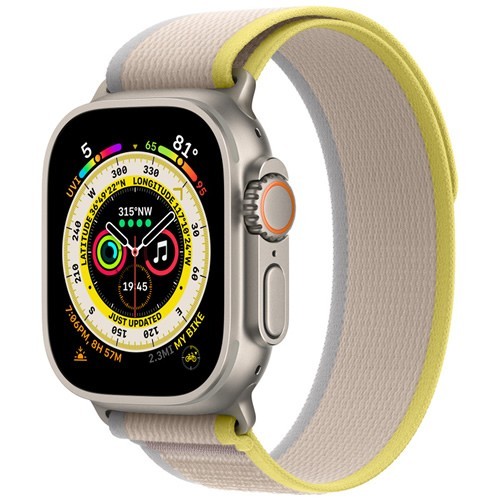Умные часы Apple Watch Ultra 49 мм Titanium Case Yellow/Beige Trail Loop S/M