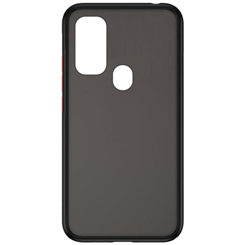 Силиконовая накладка для Samsung Galaxy M21 Skin Feeling (Черная рамка)