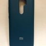 Силиконовая накладка для Xiaomi redmi Note 8 Pro (с логотипом MI цвет морской волны)