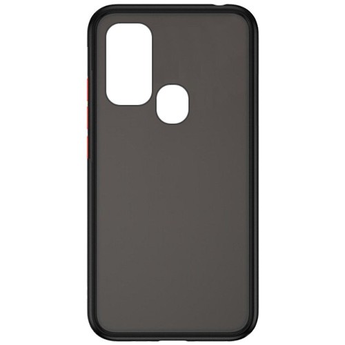 Силиконовая накладка для Samsung Galaxy M31 Skin Feeling (Черная рамка)