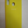 Силиконовая накладка для Samsung Galaxy A20 (Желтая)