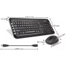 Комплект беспроводной A4Tech 7200N USB Black (Черный)
