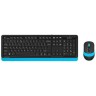 Комплект беспроводной A4Tech Fstyler FG1010 USB Black/Blue (Черный/Голубой)
