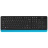 Комплект беспроводной A4Tech Fstyler FG1010 USB Black/Blue (Черный/Голубой)