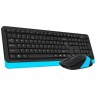 Комплект беспроводной A4Tech Fstyler FG1010 USB Black/Blue (Черный/Голубой)