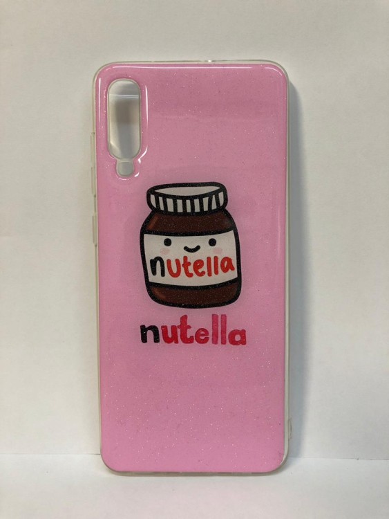 Силиконовая накладка для Samsung Galaxy A70 Цветная (Винил)