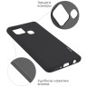 Силиконовая накладка для Samsung Galaxy A21S Monarch Black (Черная)