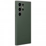 Клип-кейс Leather для Samsung Galaxy S23 Ultra (Бледно-зеленый)