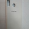 Силиконовая накладка для Samsung Galaxy A20 (Белая)