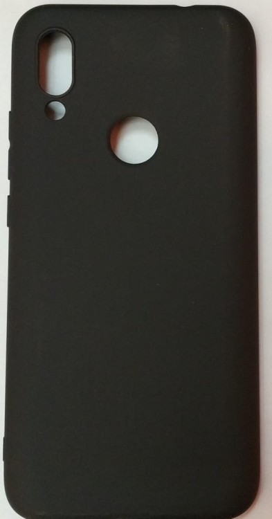 Силиконовая накладка для Xiaomi Redmi 7 (Черная)