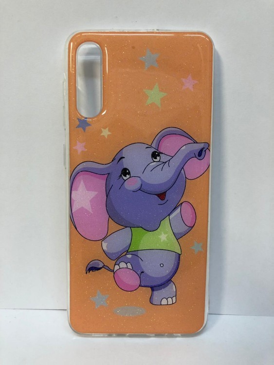 Силиконовая накладка для Samsung Galaxy A50 Цветная (Винил)