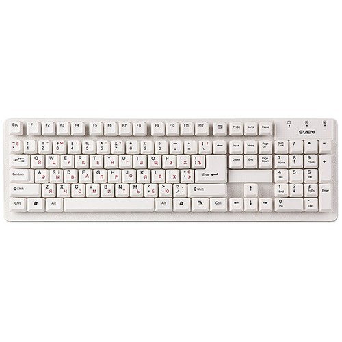 Клавиатура SVEN 301 Standard USB White (Белый) EAC