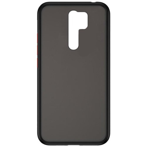 Силиконовая накладка для Xiaomi Redmi 9 Skin Feeling (Черная рамка)