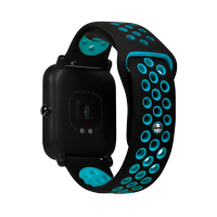 Сменный браслет Amazfit Bip Sport (Черный с синим)
