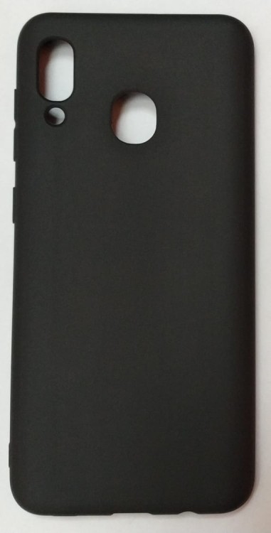 Силиконовая накладка для Samsung Galaxy A30 (Черная)