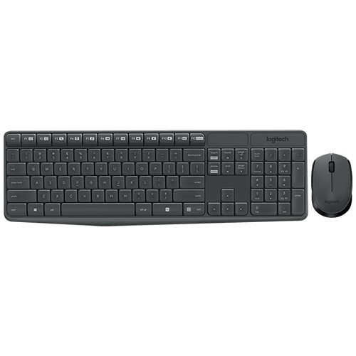 Комплект беспроводной Logitech MK235 Wireless Desktop USB Black (Черный)