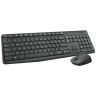 Комплект беспроводной Logitech MK235 Wireless Desktop USB Black (Черный)