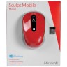Беспроводная мышь Microsoft Sculpt Mobile Mouse USB оптическая (43U-00026) Red (Красная)