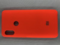 Чехол накладка с логотипом Mi для Xiaomi redmi Note 5 Оранжевая