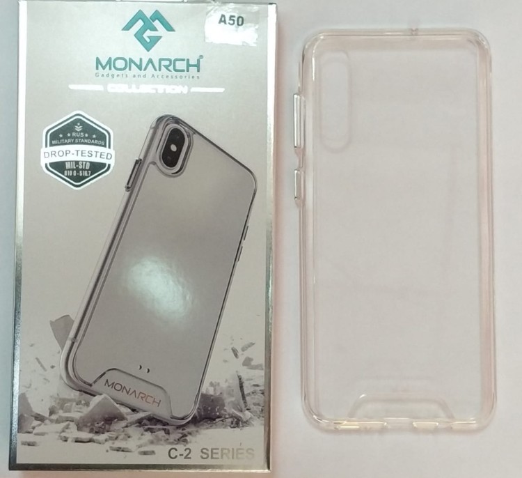 Силиконовая накладка для Samsung Galaxy A50 (Прозрачная) Monarch