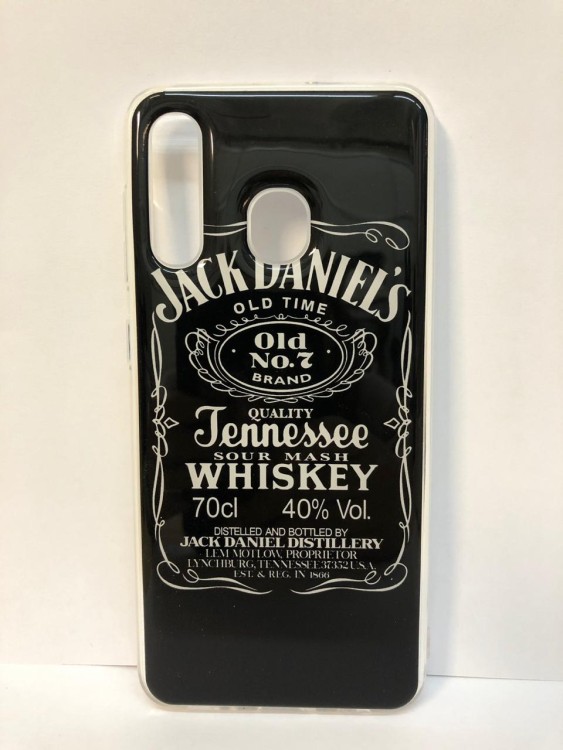 Силиконовая накладка для Samsung Galaxy A20 Цветная (Винил)