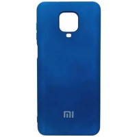 Силиконовая накладка для Xiaomi Redmi Note 9S Dark Blue (Темно-синяя)