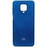 Силиконовая накладка для Xiaomi Redmi Note 9S Dark Blue (Темно-синяя)