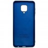 Силиконовая накладка для Xiaomi Redmi Note 9S Dark Blue (Темно-синяя)