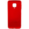 Силиконовая накладка для Xiaomi Redmi Note 9S Red (Красная)
