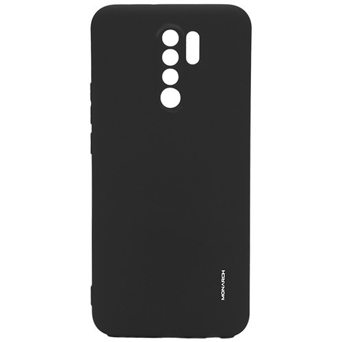 Силиконовая накладка для Xiaomi Redmi 9 Monarch Black (Черная)