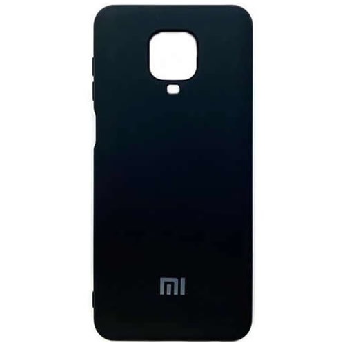 Силиконовая накладка для Xiaomi Redmi Note 9 Pro Black (Черная)