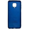 Силиконовая накладка для Xiaomi Redmi Note 9 Pro Dark Blue (Темно-синяя)
