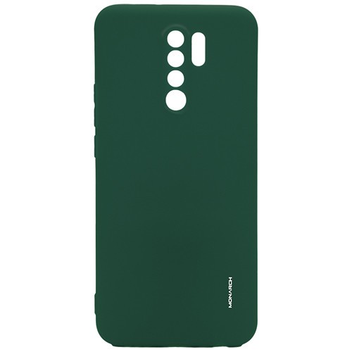 Силиконовая накладка для Xiaomi Redmi 9 Monarch Green (Зеленая)