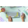 Клавиатура Logitech Wireless Keyboard POP Keys Daydream Mint (Белый/Мятный) 920-010717 EAC