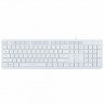 Клавиатура Oklick 550ML Slim Multimedia LED USB White (Белая)