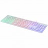 Клавиатура Oklick 550ML Slim Multimedia LED USB White (Белая)