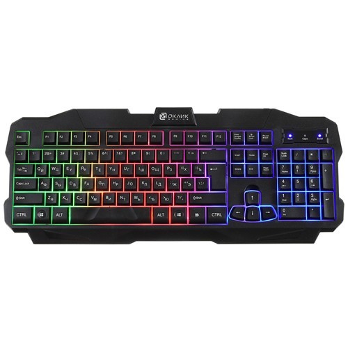 Клавиатура Oklick 757G Madness USB Black (Черная)