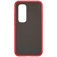 Силиконовая накладка для Xiaomi Mi Note 10 Lite Skin Feeling (Красная рамка)