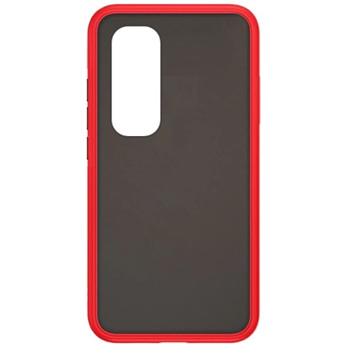Силиконовая накладка для Xiaomi Mi Note 10 Lite Skin Feeling (Красная рамка)