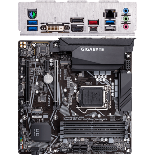 Материнская плата Gigabyte Z490 LGA1200 DDR4 (Z490M) mATX, Ret EAC
