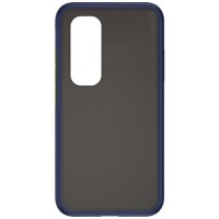 Силиконовая накладка для Xiaomi Mi Note 10 Lite Skin Feeling (Синяя рамка)