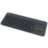 Беспроводная клавиатура Logitech K400 Plus Wireless Touch Keyboard USB Black (Черный) EAC