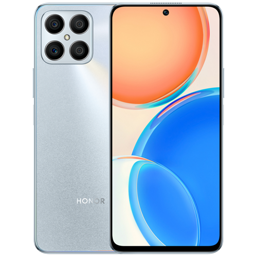 Смартфон Honor X8 4G 6/128Gb Titanium Silver (Титановый серебристый) EAC