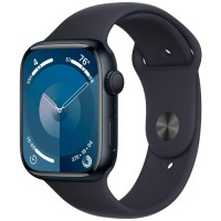 Умные часы Apple Watch Series 9 45 мм Midnight Aluminium Case, Midnight Sport Band M/L